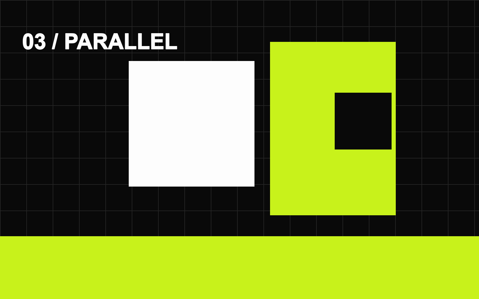 Abstract parallel blocks representing an agency audit workflow