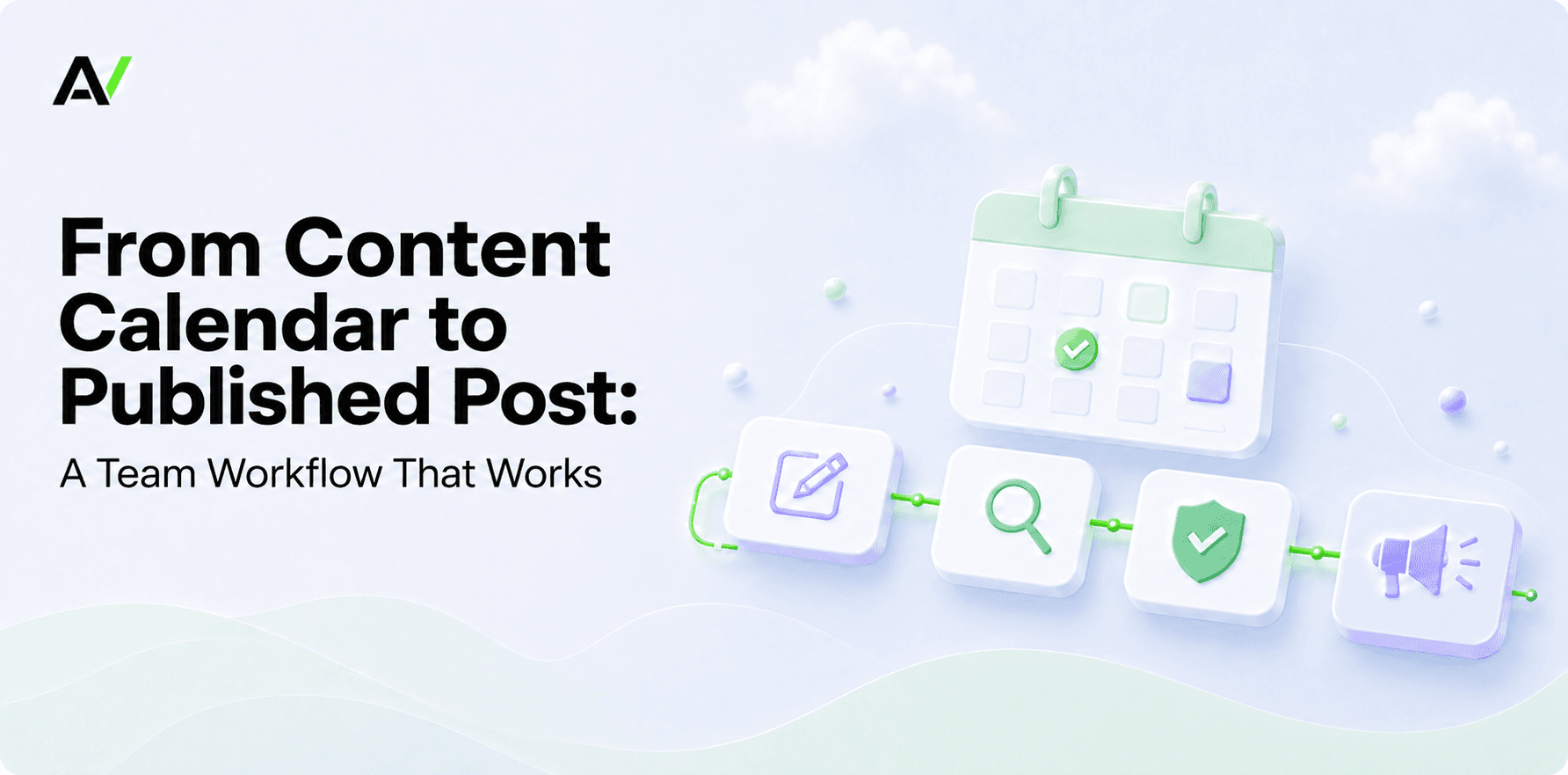 Abstract calendar blocks representing social content that ships